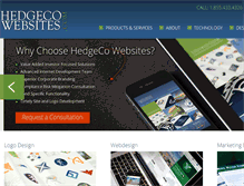 Tablet Screenshot of hedgecowebsites.com